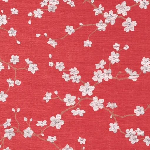 Thibaut Dynasty Sakura Wallpaper - Red