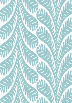 Thibaut Eden Ginger Wallpaper - Spa Blue