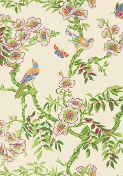 Thibaut Eden Yukio Wallpaper - Cream