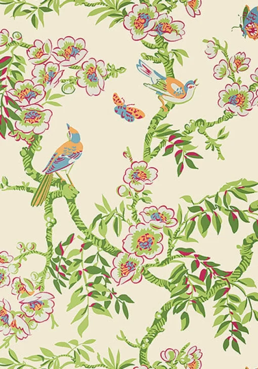Thibaut Eden Yukio Wallpaper - Cream