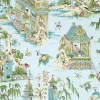 Thibaut Grand Palace Wallpaper - Spa Blue