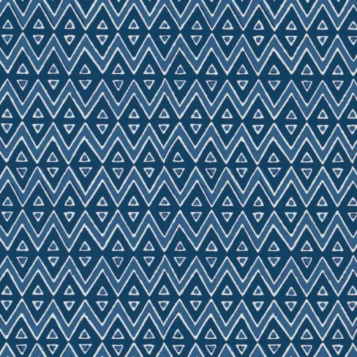 Thibaut Mesa Tiburon Wallpaper - Navy Blue