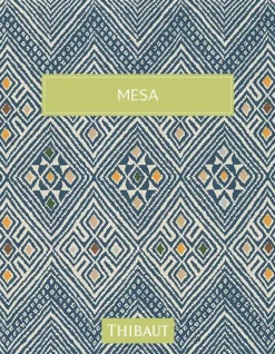 Thibaut Mesa Tiburon Wallpaper - Navy Blue