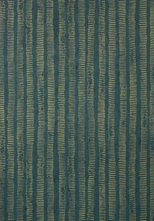 Thibaut Modern Resource 3 Cork Forest Wallpaper - Peacock Blue