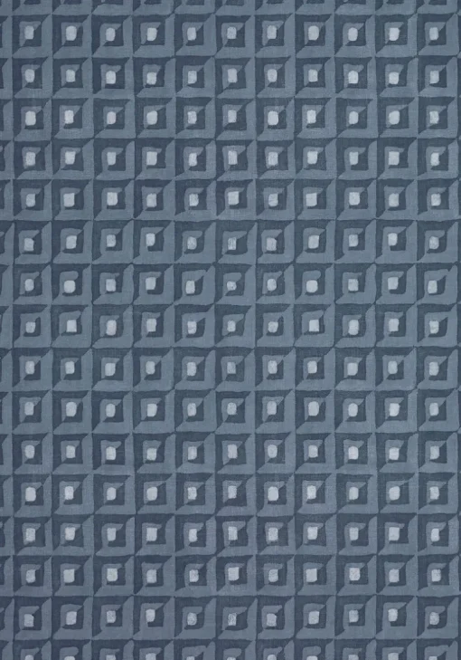 Thibaut Modern Resource 3 Square Dance Wallpaper - Navy Blue