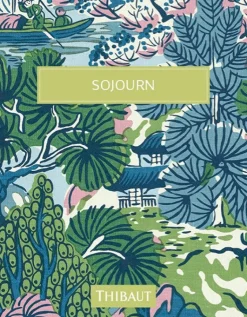 Thibaut Sojourn Maldives Wallpaper - Navy