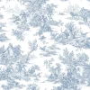 Toile Resource Library Campagne Toile Wallpaper - Blue