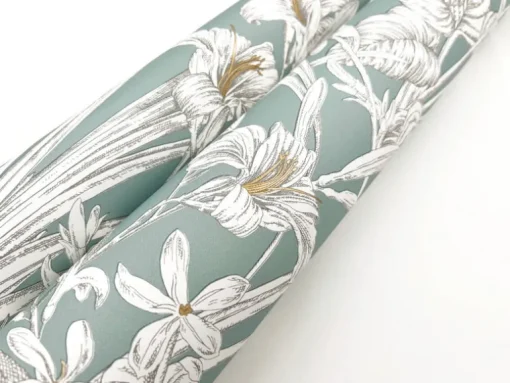 Toile Resource Library Orchid Conservatory Toile Wallpaper - Blue