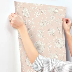 Toile Resource Library Sutton Wallpaper - Pink
