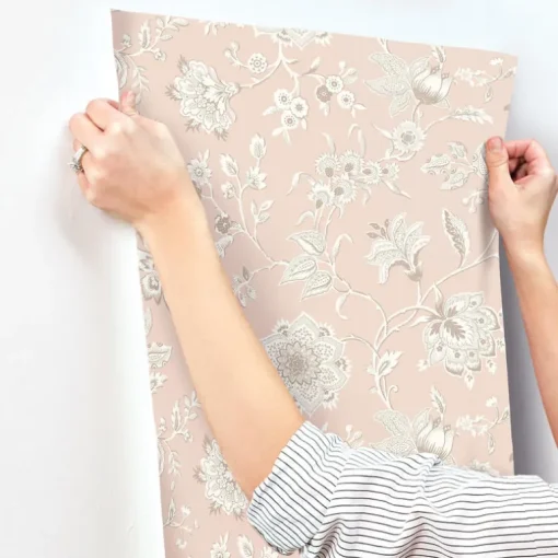 Toile Resource Library Sutton Wallpaper - Pink