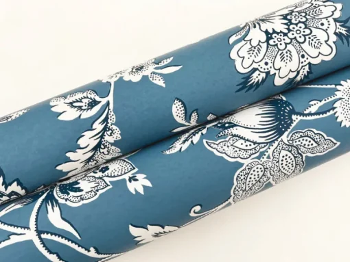 Toile Resource Library Sutton Wallpaper - Blue