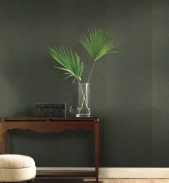 Tropics Resource Library Palm Chevron Wallpaper - Green & Gold