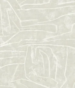 Urban Chalk Graffiti Peel & Stick Wallpaper - Beige