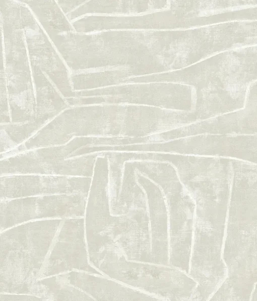 Urban Chalk Graffiti Peel & Stick Wallpaper - Beige