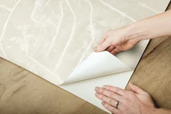 Urban Chalk Graffiti Peel & Stick Wallpaper - Beige