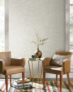Urban Chalk Graffiti Peel & Stick Wallpaper - Beige
