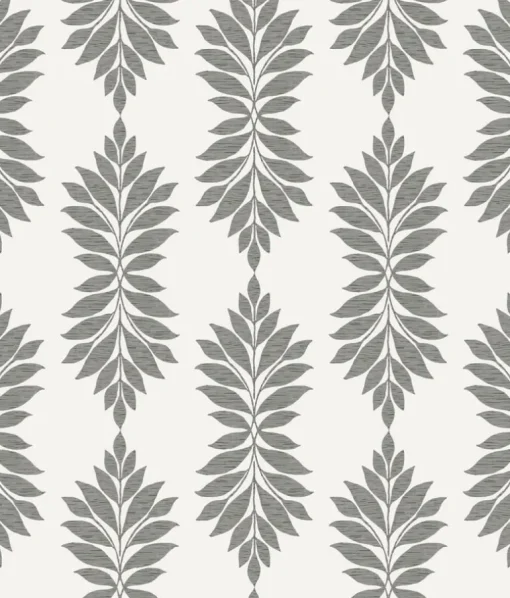 Waters Edge Resource Library Broadsands Botanica Wallpaper - Gray