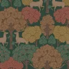 Westbury Forest Forest of Arden Deer Wallpaper - Green