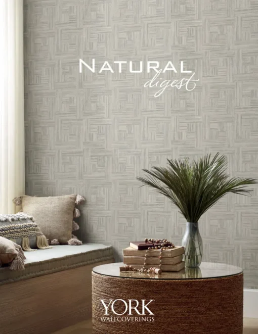 York Natural Digest Dandy Wallpaper - Green